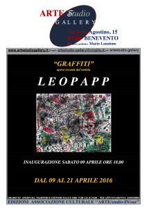 locandina mostra graffiti benevento aprile 2016 Leopapp